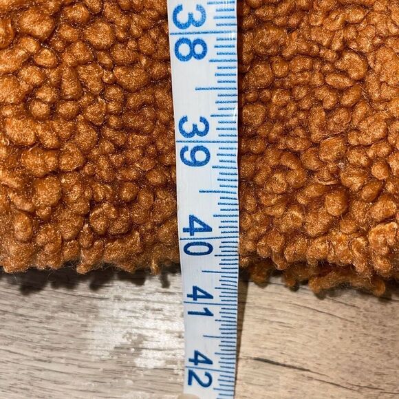 J. CREW Double Breasted Teddy Sherpa Coat Adobe Clay Small NWT - Picture 11 of 11